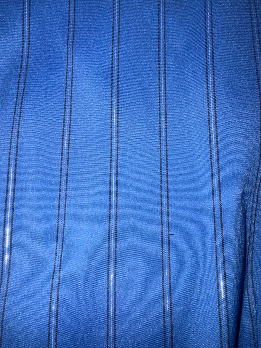 Venezia Stretch Blue Button Up Shirt Women’s 22/24 Plus Size Striped - Picture 5 of 6